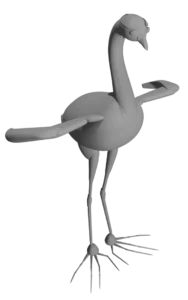 Image d'un rendu 3D de Jacana de Giulia Litolff