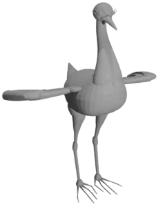 Image d'un rendu 3D de Jacana de Giulia Litolff