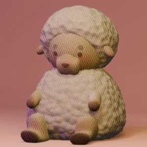 Image d'un rendu 3D d'un mouton de Giulia Litolff