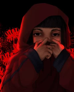 Illustration 2D rouge de Giulia Litolff